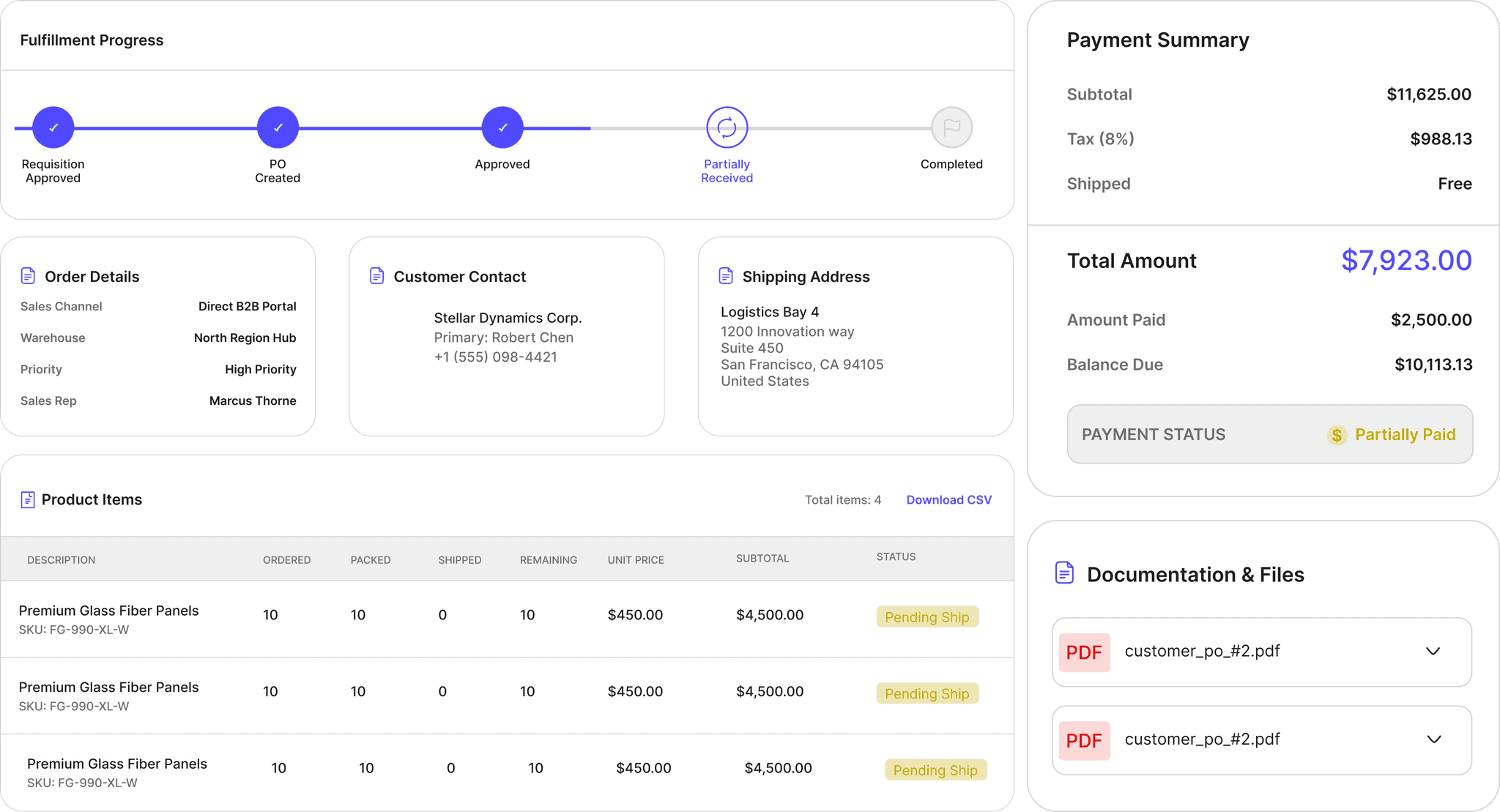Fulfillment workflow feature preview