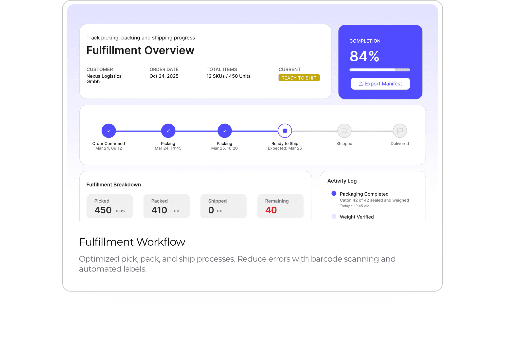 Inventory control feature preview